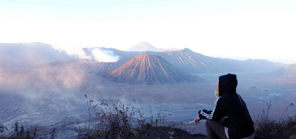 Mount Bromo valley Java Indonesia