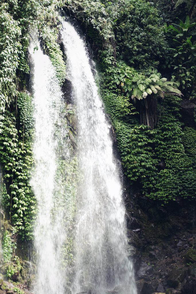 picture waterfall Grojogan Sewu Solo Java Indonesia